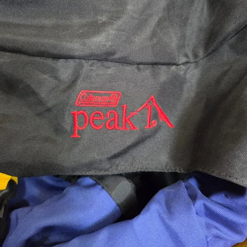 Coleman Peak 1 Hiking Backpack Blue Black & Yellow Medium Capacity